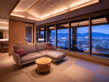 【特別室 綴・灯 】最上階 展望風呂付和洋室