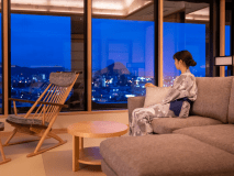 【特別室 縁】最上階 展望風呂付和洋室コーナースイート