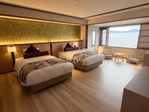 【ベッド派さんに♪】本丸３階・デラックスツイン（広さ：44.39平米）