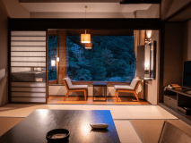 【上質な寛ぎ空間♪】最上階８階～モダン和室（山側）