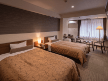 【ベッド派さんに♪】本丸３階・ツイン（広さ：21.3平米）