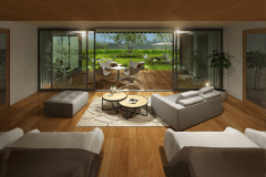 ドッグキャビン＜スタンダード＞-プライベートドッグラン500㎡・ペット同伴OK-