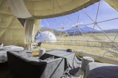 デラックス・ドーム＜Deluxe Dome＞-8ｍドームテント・客室風呂・プライベートサウナ-