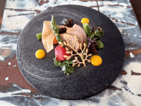 夕食イメージ 山の幸 洋皿