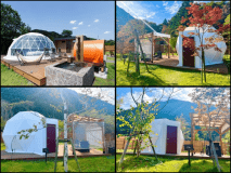 【60日前の早期予約でお得に泊まれる！】グランピングとサウナと温泉を楽しむリトリート旅◆朝夕2食付き！