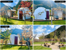 小型グランピング限定◆温泉と美食のシンプルステイプラン◆選べる夕食とシカモア特製の朝食付き！