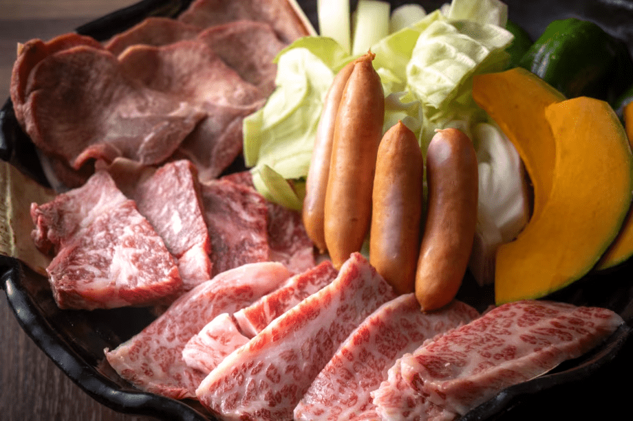 【夕食オプション】お部屋の無煙ロースターでBBQをお楽しみいただけます。