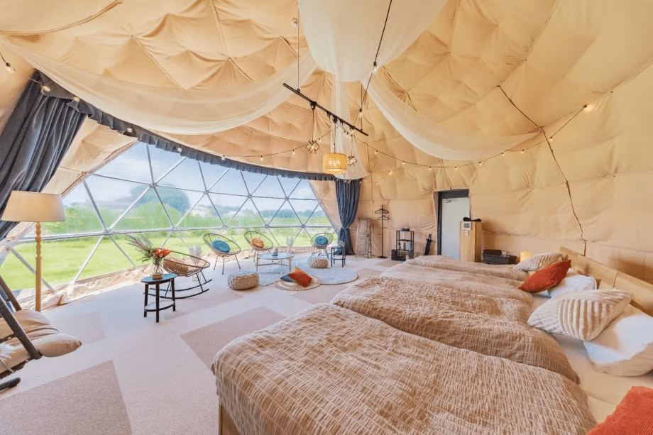 【純住宿】方便便利!可自由攜帶外食,享受專屬豪華露營的住宿體驗 <Dome&Villa>~附免費暢飲~ 【純住宿】方便便利!可自由攜帶外食,享受專屬豪華露營的住宿體驗 <Dome&Villa>~附免費暢飲~