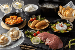 【1泊2食付】≪スタンダードBBQ≫肉の旨み味わう牛ステーキ&times;ボリュームたっぷりBBQ♪