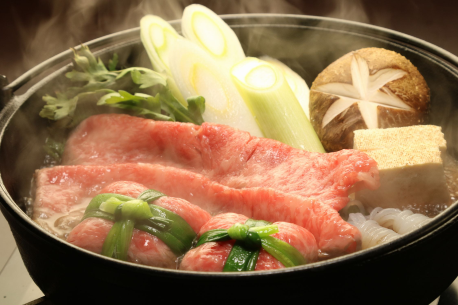 厳選されたあんこうの肝と常陸牛のすき焼き 厳選されたあんこうの肝と常陸牛のすき焼き