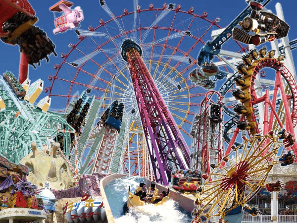 西日本最大級のアトラクション数を誇るグリーンランド♪