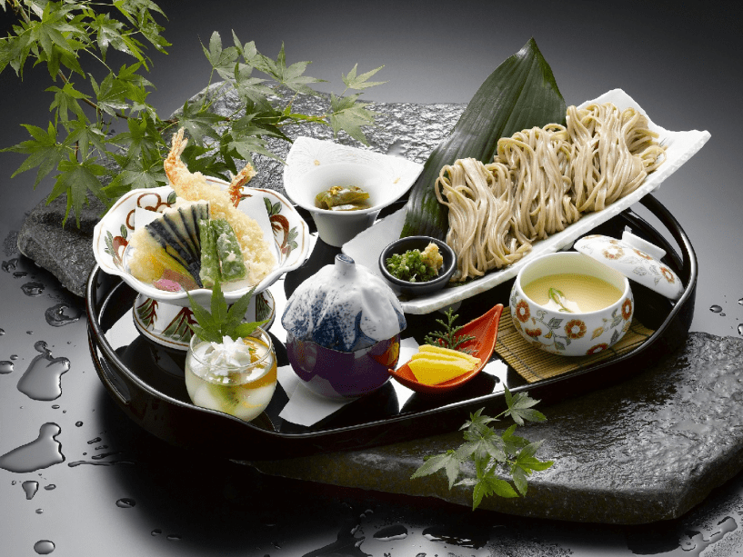 ホテル湯の本 まこも御膳イメージ　地元特産のまこもを使ったランチ