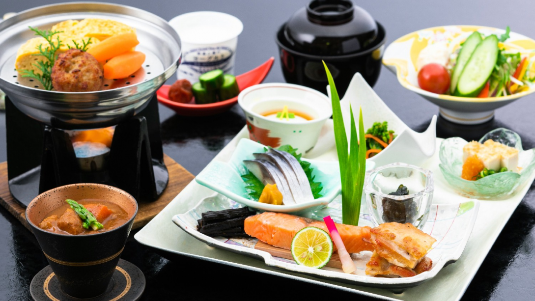 朝食の和定食（イメージ）
朝食会場はイステーブル席です。
