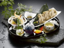 ホテル湯の本 まこも御膳イメージ　地元特産のまこもを使ったランチ