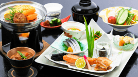 朝食の和定食（イメージ）
朝食会場はイステーブル席です。