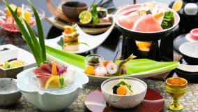 旬の食材をいかした創作会席料理（イメージ）