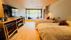 最上階６０5（お部屋のイメージ）大きな窓からの自然が気持ちいい