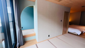 最上階603号室（イメージ）セミダブルベッドが2つ
ヌック（小さな隠れ部屋？）がある