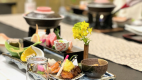 お食事処のプランはイステーブル席です。夕食のイメージ（季節の会席料理）