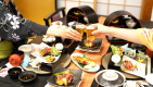 【広間食│最上級みえ会席】◆一泊二食◆特選松阪牛ステーキと豪華伊勢海老黄金焼きの饗宴！Wメイン！