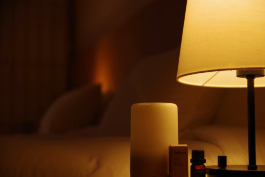 Sleep, gently invited by the scent of Jurlique.