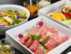 【季節野菜を愉しむ】★焼き野菜＆佐賀牛ヒレ60g＆ロース120gの合計180g陶板焼き食べ比べ【夕食部屋食】