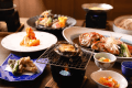 【美食会席-海の饗宴-】 三大食材＜伊勢海老・金目鯛・鮑＞を味わう。伊豆の恵みを堪能する上質会席