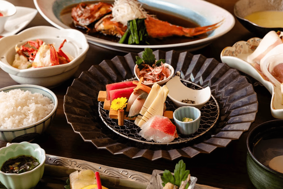 【おてがる会席】「量より質」にこだわった伊豆稲取のを楽しめるお料理の数々。