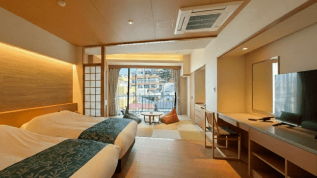 【2025年リニューアル■コンフォート和洋室■6畳＋ツイン禁煙】幅広い世代に人気の！ファミリーにも◎