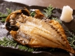 【和朝食-鯵の干物】伊豆稲取の名産品として親しまれており、脂のりの良さとふっくらした身質が人気の秘密