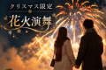 冬の夜空と海を彩るクリスマス花火演舞。ふたりだけの特別な思い出に。