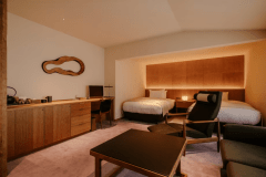 201 hana [Twin Room with Private Sauna Access (5 min walk, No Hot Spring)]