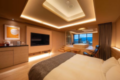 海側ジュニアスイートダブル半露天風呂付【明燈】