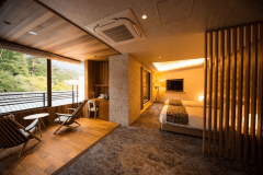 霊峰弥山側露天風呂付客室＜和洋室＞99平米