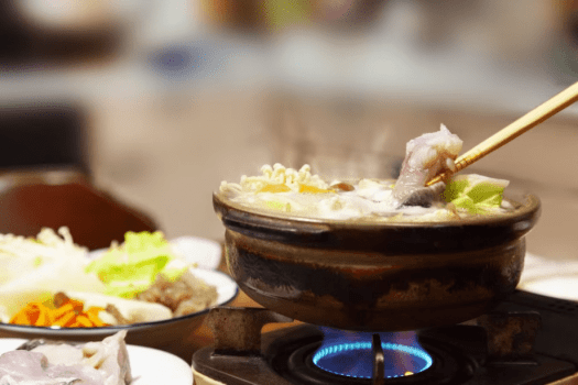 冬季限定の選べる鍋。（写真はイメージですので当日のお料理を確約するものではございません）