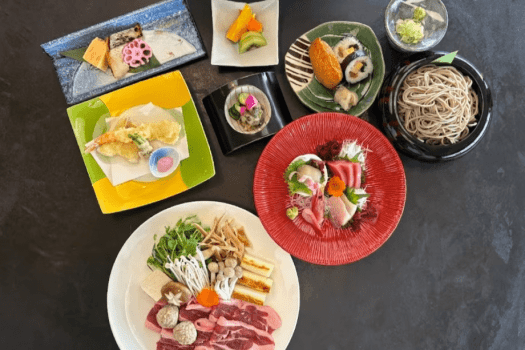 【夕食イメージ】夕食は沼田 滝川産の鴨を使った鴨鍋御膳をどうぞ（写真は一例です）。