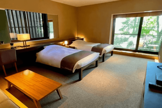 【デラックスルーム（101号室）】使い勝手の良い、少し広めのお部屋です。