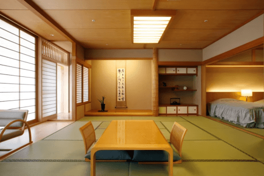 [Special room with garden open-air bath, 80 square meters / "Moegi"] The scent of tatami mats will soothe you.