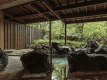 【Large Bathhouse / Open-Air Bath】The rock-built open-air bath exudes a rustic charm.
