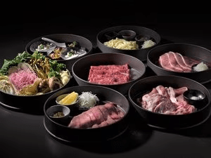 【翠巌本館/夕食一例】「創作しゃぶしゃぶセット」を客室に備えた専用の扉までお届け致します 【翠巌本館/夕食一例】「創作しゃぶしゃぶセット」を客室に備えた専用の扉までお届け致します