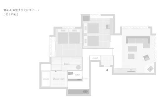 [Suite 110 square meters] Floor plan