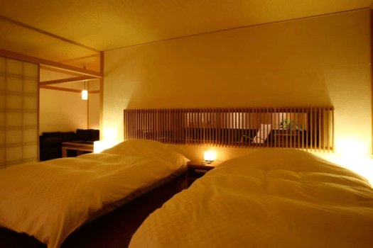 [90 square meters with spa living room and sauna / twin bed space] Can accommodate up to 2 people.