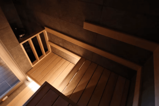 [90 square meters with spa living room and sauna / sauna] The spa living room rooms also have private saunas.