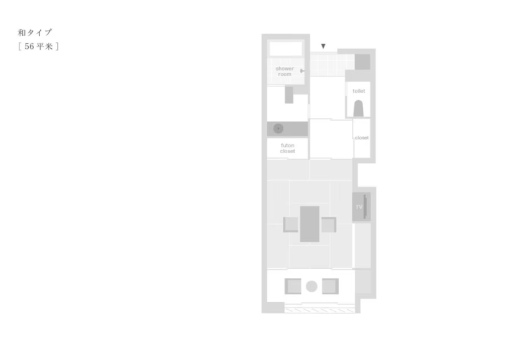 [Japanese-style 56 square meters] Floor plan