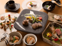 An example of a Japanese kaiseki meal on a certain day. We value the deliciousness of seasonal ingredients and change our menu according to the season.