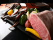 [Dinner / Teppanyaki 15,000 yen course] Today's fish and specially selected Wagyu beef are grilled right in front of you