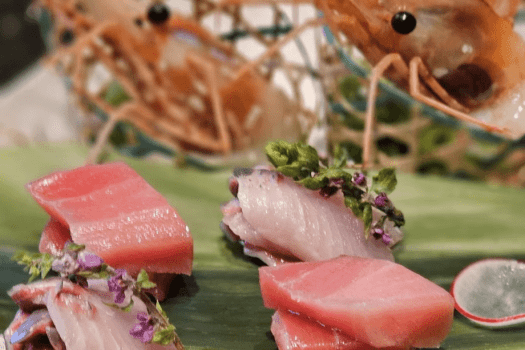 【創作和食コース／ある日のお料理一例】旬を大切に、その時季最も美味しい食材を厳選いたします。（お料理は時季や仕入れ状況により変更いたしますので、画像は当日のお料理を確約するものではございません）