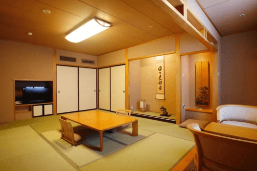 【展望風呂付和室（45平米）一例】間取り／展望風呂、和室10畳