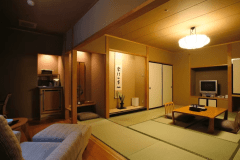 【展望風呂付和室（45平米）一例】全4室／4名様までご利用いただけます