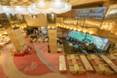 【ロビーラウンジ】月岡温泉ホテル清風苑へようこそ！旅の余韻を語らう、和みのロビーラウンジ。